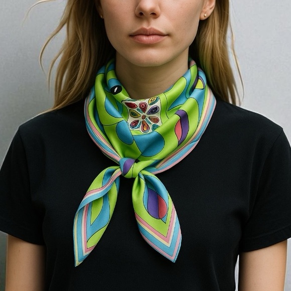 Accessories - Vintage ITS A “HONEY” ORIGINAL Graphic Floral Scarf
